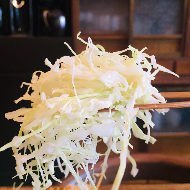 キャベツの千切り(揚げ処 十句)