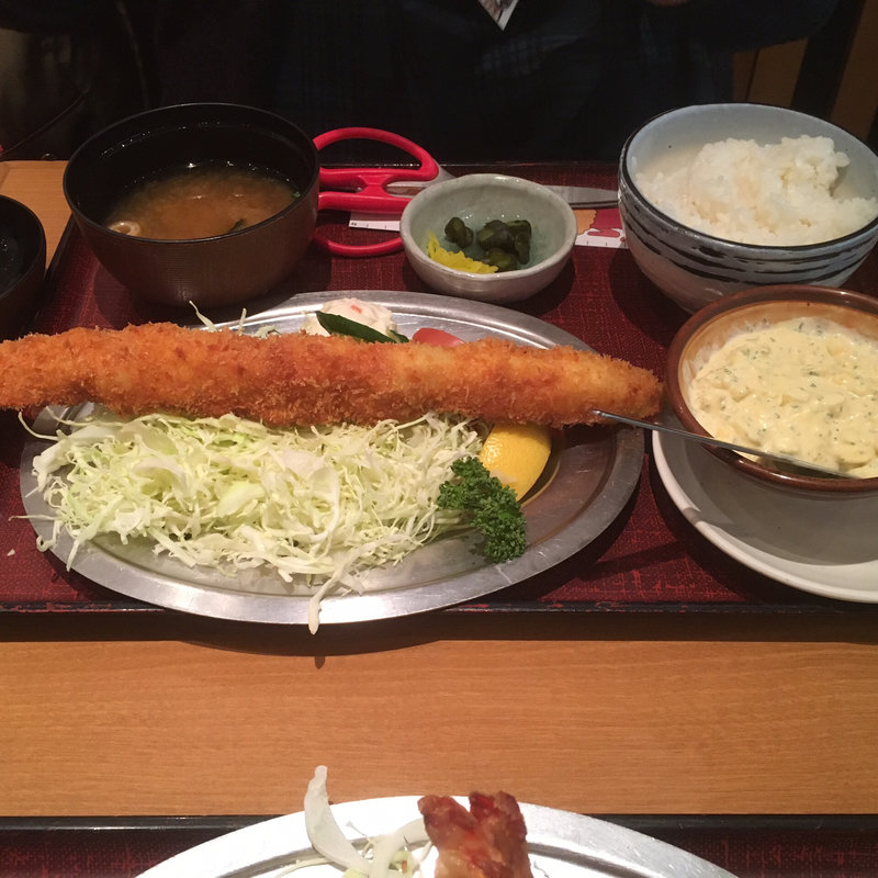 エビフライ定食(海老どて)