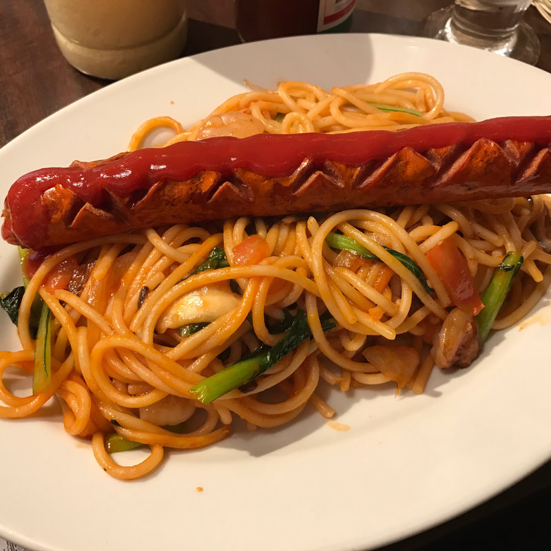 ナポリタン ジャンボソーセージトッピング(ローマ軒/えびすビアバル)