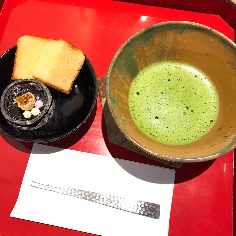 抹茶(カステラcafe カメヤ かめや菓子舗)