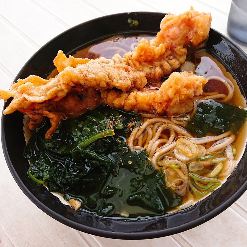 いかげそ天そば(馬そば深大寺 馬場内広場 )