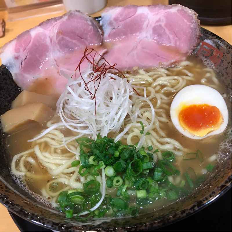 和風らーめん(らーめん 鶴武者７５０円)