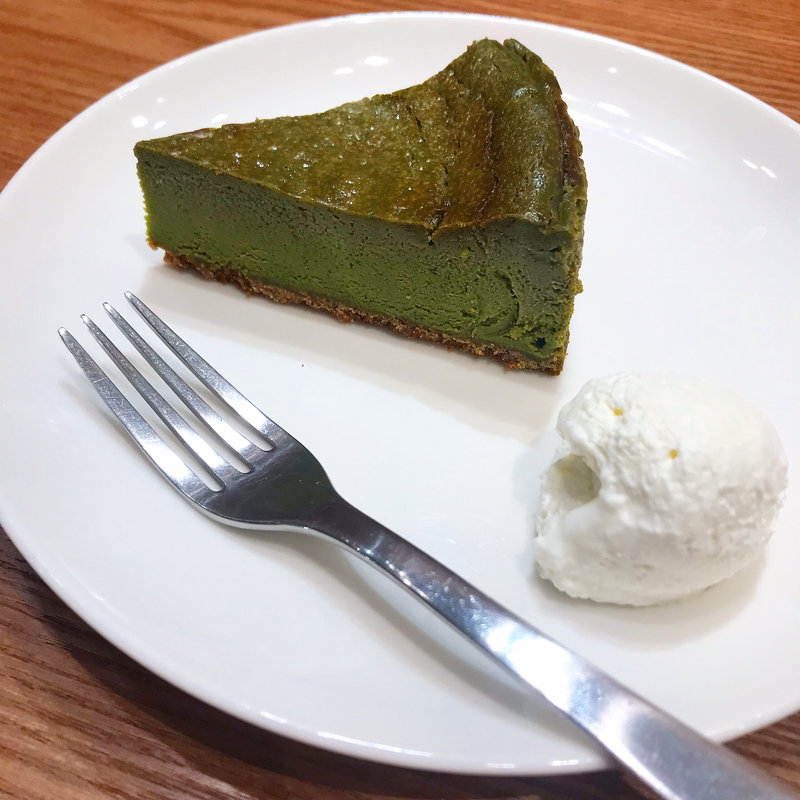 抹茶のチーズケーキ(cafe &meal muji 新百合丘オーパ)