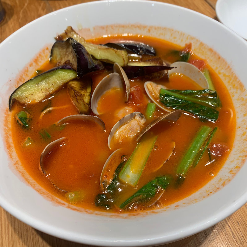 茄子ラーメン(太陽のトマト麺 新宿東宝ビル店)