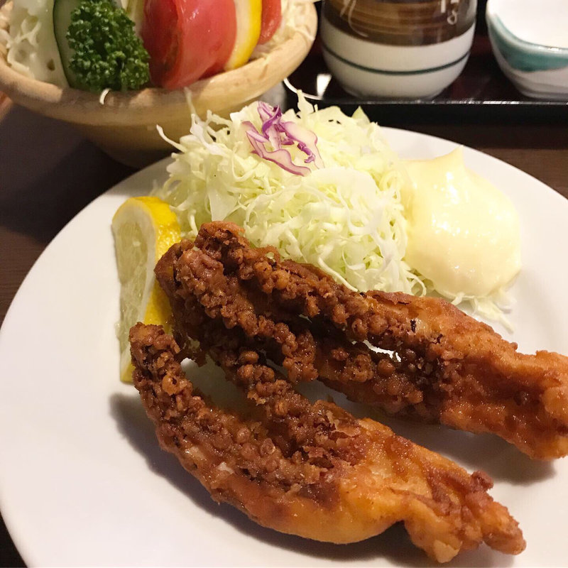 いかげそのピリ辛揚げ(食事処やはぎ （やはぎ）)