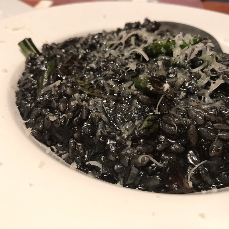 イカスミとペコリーノチーズのリゾット(F+1)