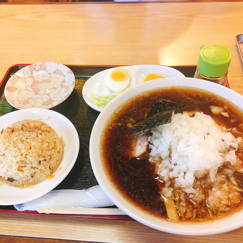 チャーハンセット 大盛り やくみ(竹岡らーめんバイパス店)