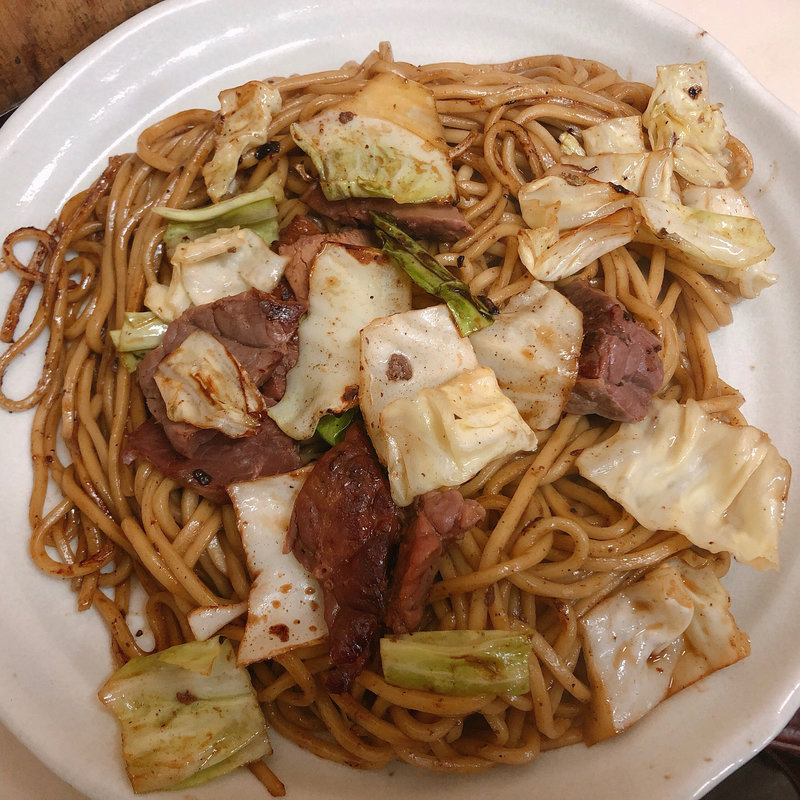 ホルモンやきそば並（麺2玉）(権兵衛)