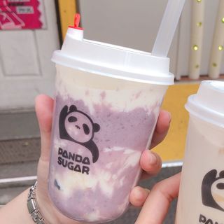 紫イモ牛乳タピオカ(PANDA SUGAR)