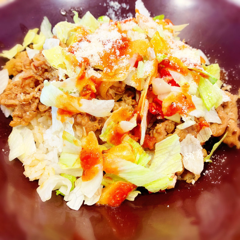 辛口トマレタ牛丼(すき家 茶屋町店 )