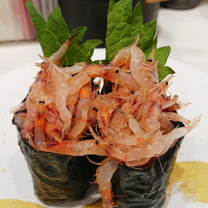 桜えびの軍艦(回転寿司みさき 川崎アゼリア店)