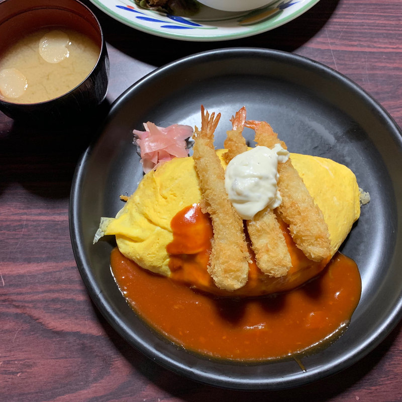 オムライスセット(北極星 心斎橋本店)