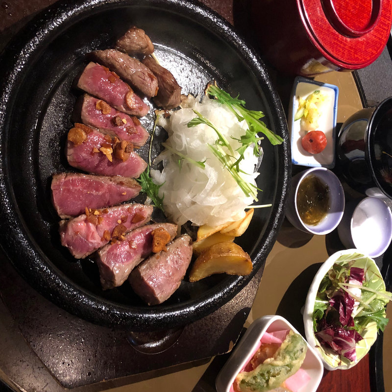 牛ロースステーキ御膳(竹屋 )