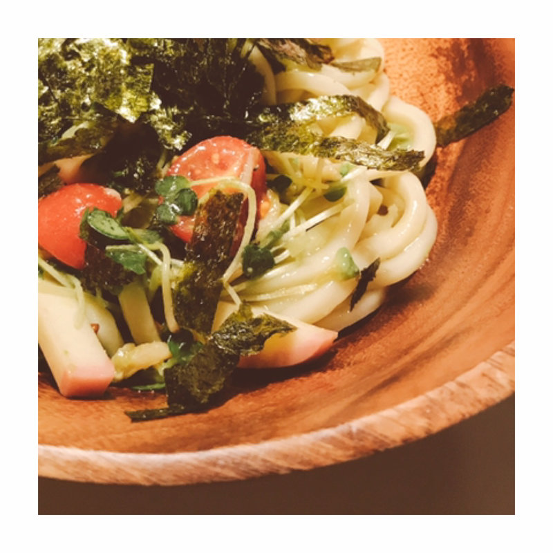 賄いサラダうどん(田園調布シークレットパスタ会)