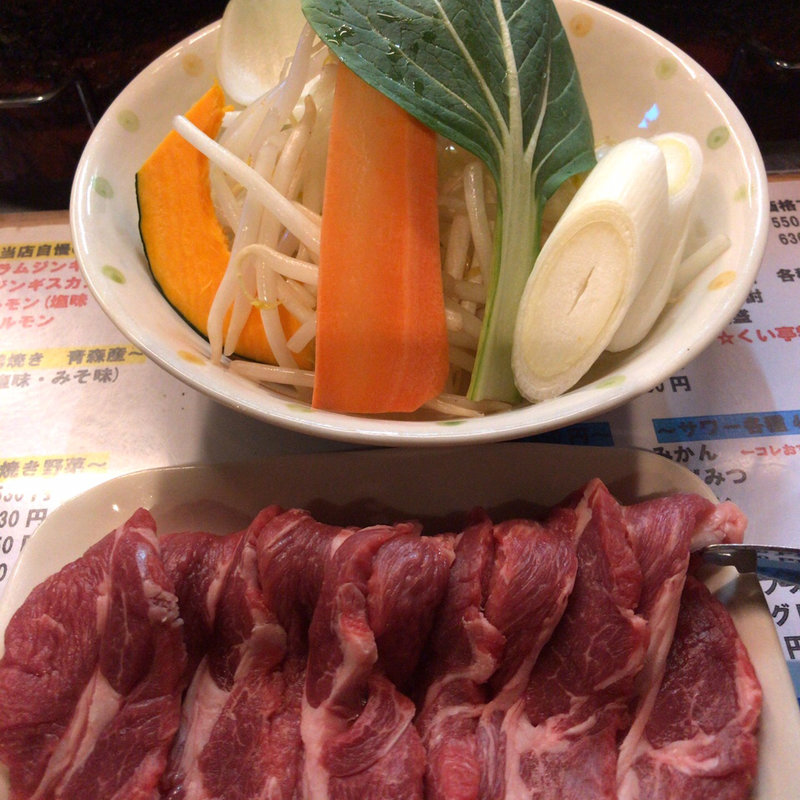 生ラムジンギスカン(くい亭)