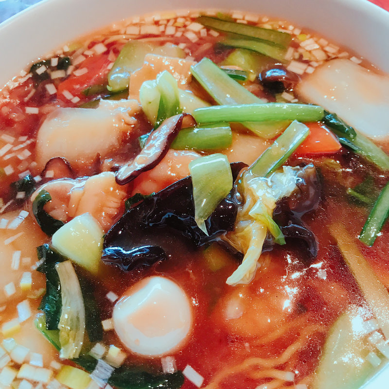 五目あんかけ麺(中華料理 頤和園（いわえん）博多駅前店)