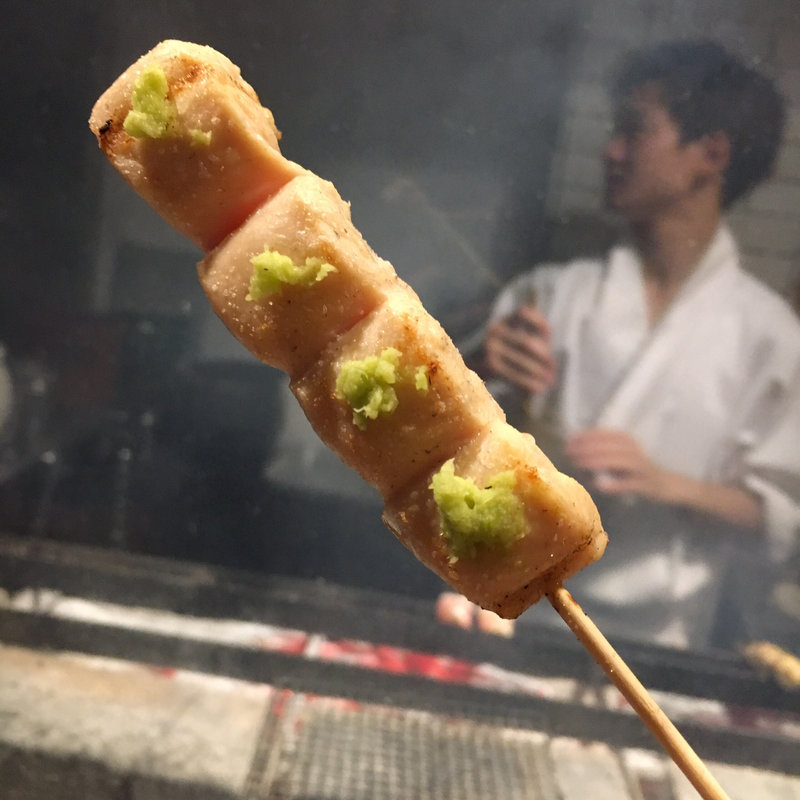 ささみわさび (朝引き鶏)(やきとり稲田)