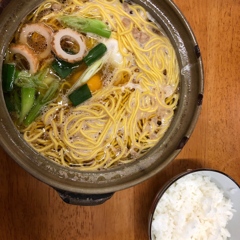 なべ焼ラーメン(橋本食堂 （はしもとしょくどう）)
