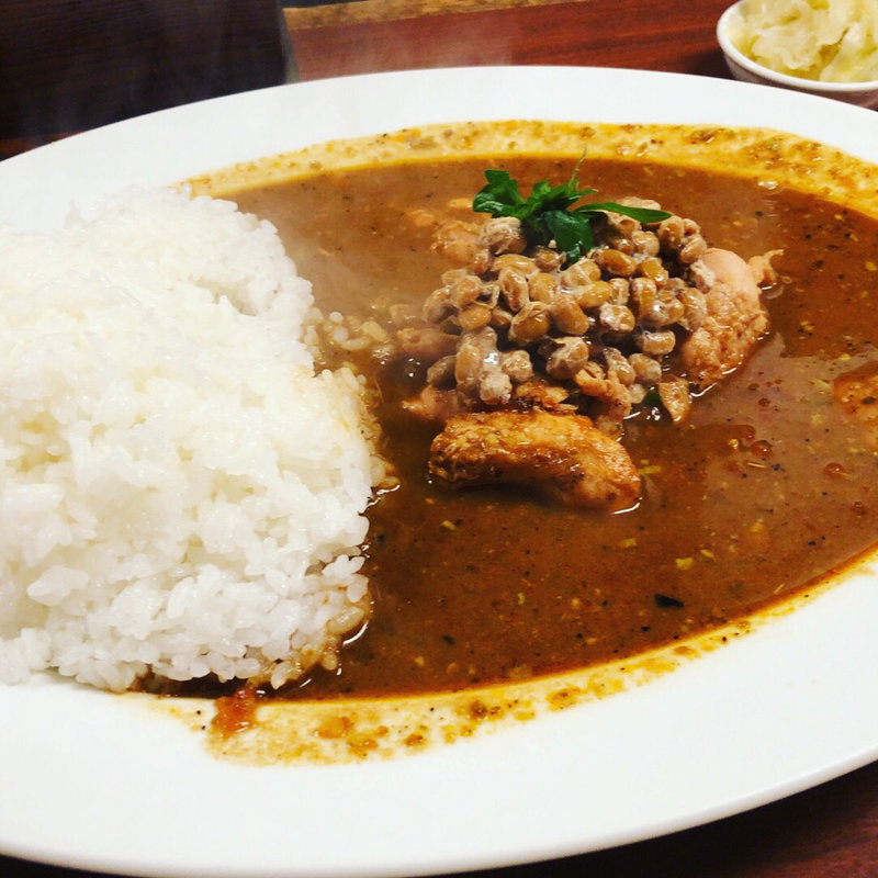 納豆カレー(辛檄屋)