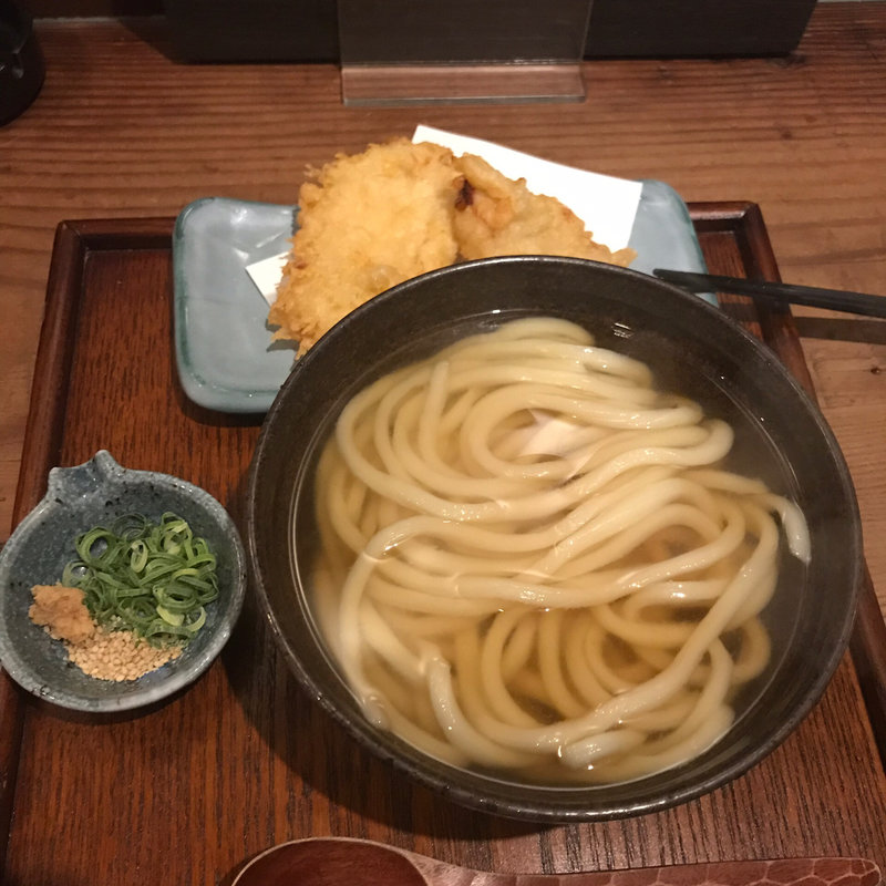 鶏天うどん(こがねうどん酒場)