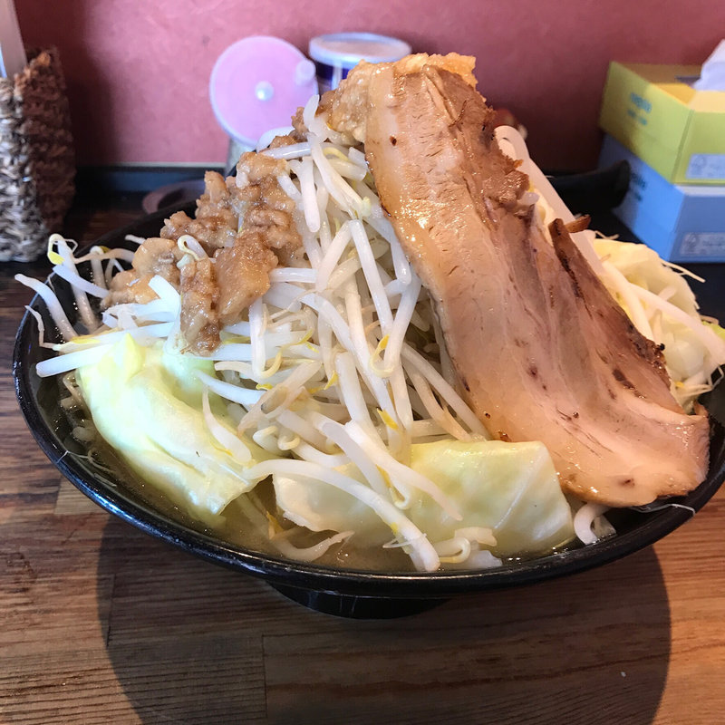 G郎麺（野菜マシ+ニンニク増し）(五代目らーめん処 まるは商店)