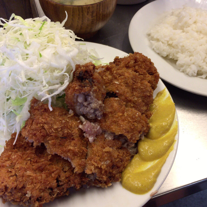メンチ大カツライス(禄明軒 （ロクメイケン）)