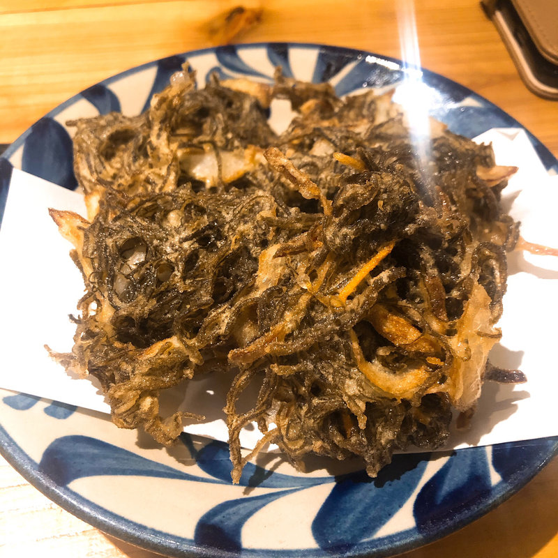 もずくの天ぷら(島唄居酒屋 喜山)