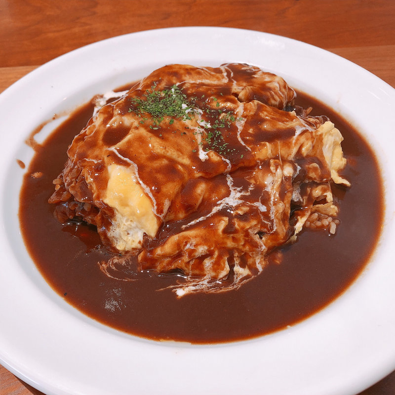 オムライス(大阪あわざ大食堂)