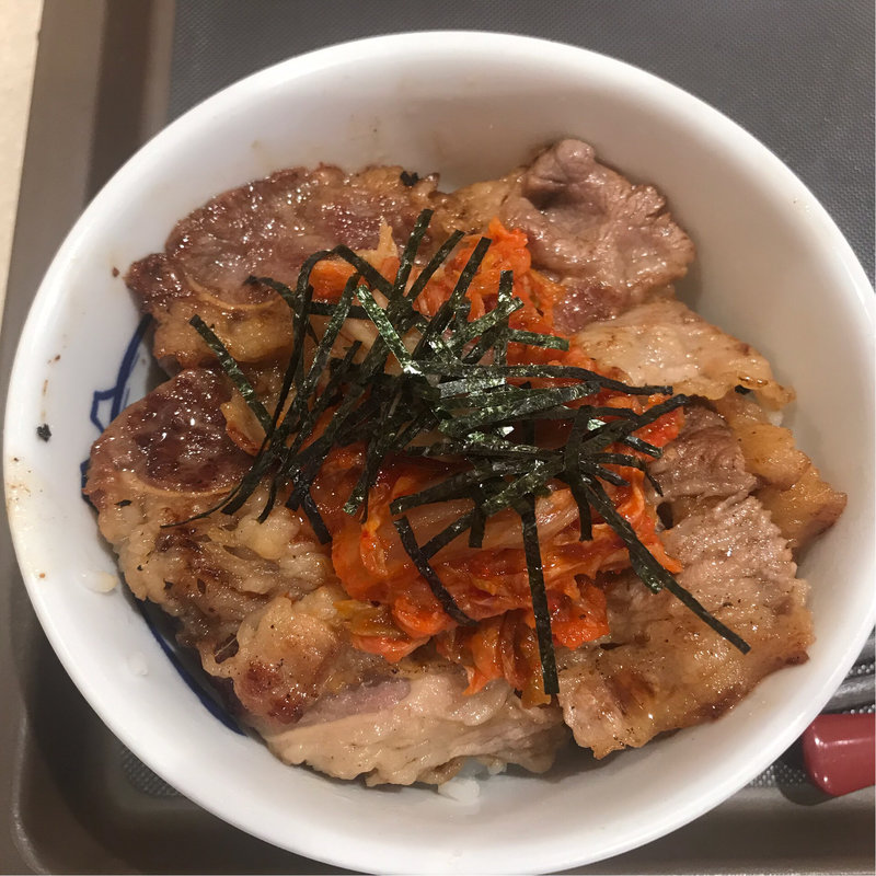 キムカル丼(松屋 小倉駅前店)