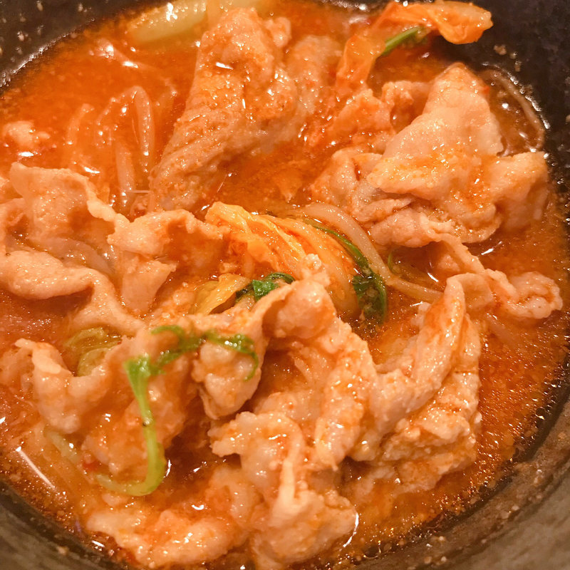 豚味噌キムチ鍋(なべ料理 よし富)