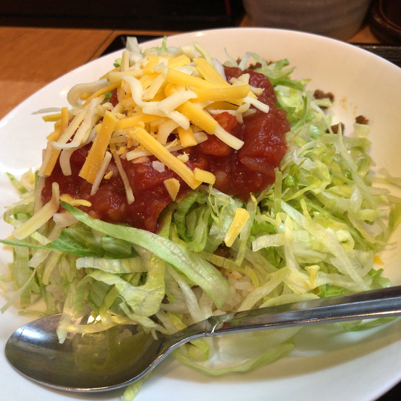 タコライスセット(沖縄そば やんばる （おきなわそば・やんばる）)