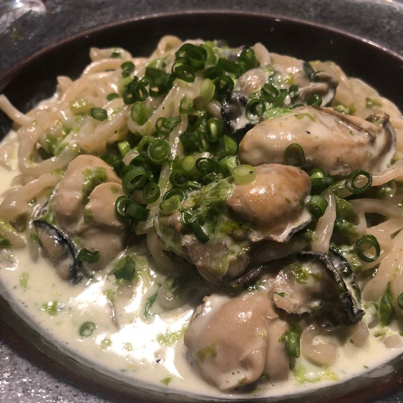 牡蠣と青のりクリームの生パスタ(日々是君想 （ヒビコレキミオモ）)