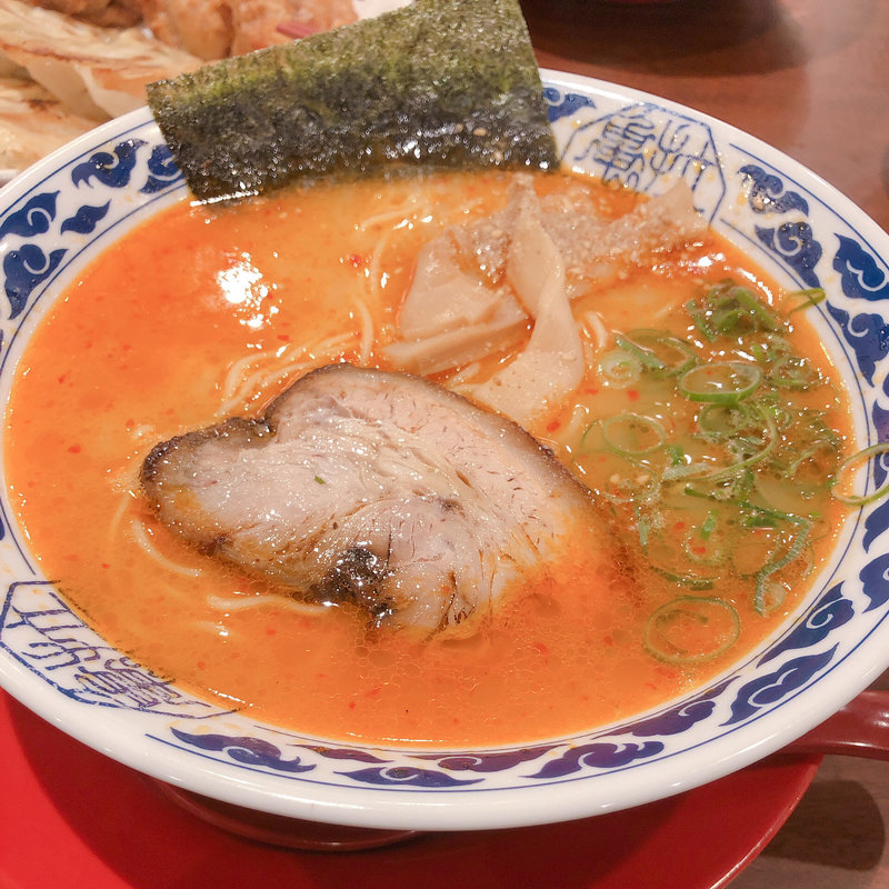 亀王らーめん ピリ辛(九州らーめん亀王 名谷店)