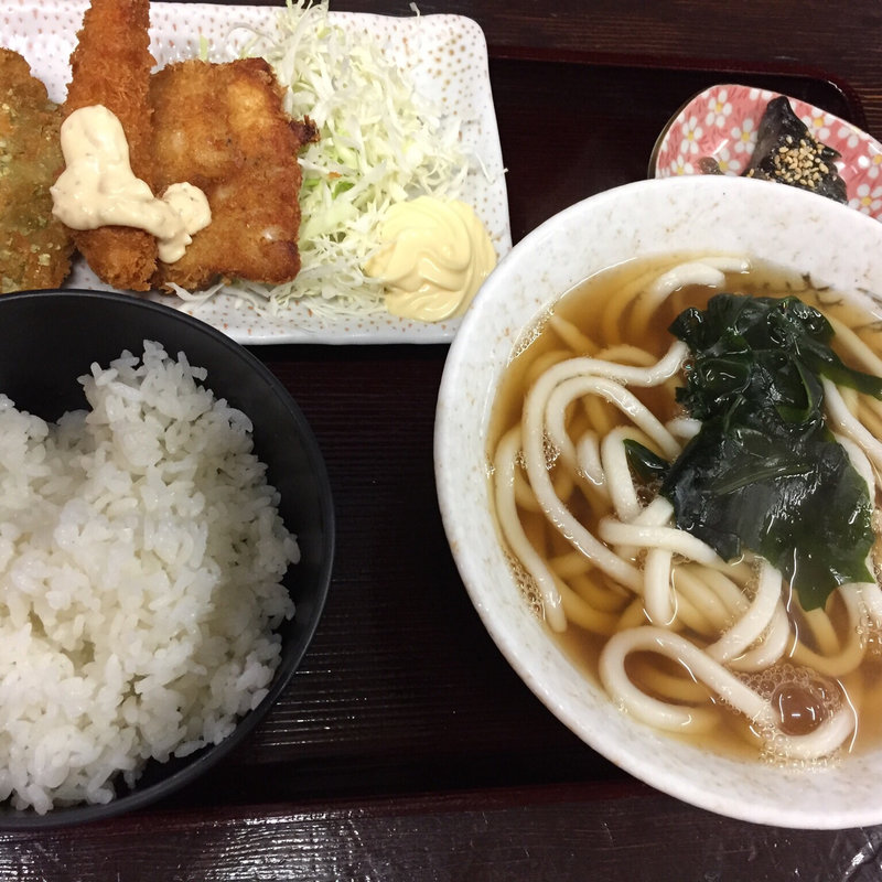 ミックスフライ定食(四国手打ちうどん 讃岐路 （四國手打ちうどん 讃岐路）)