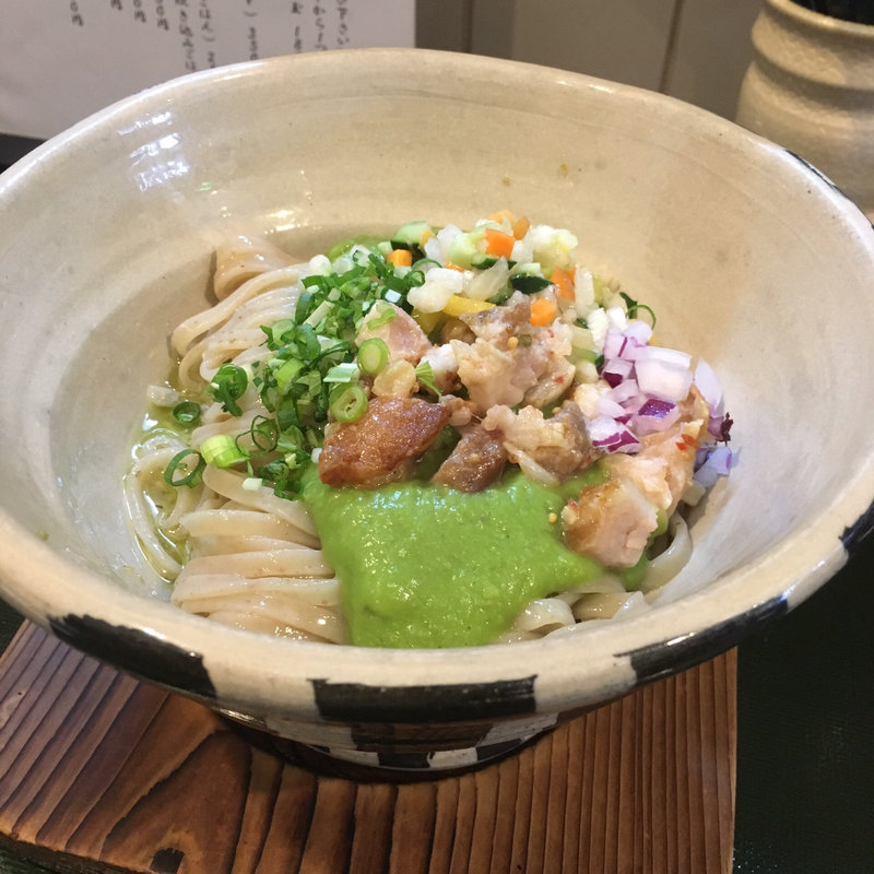 なおきさんのグリーンピースまぜそば(ORiBE)