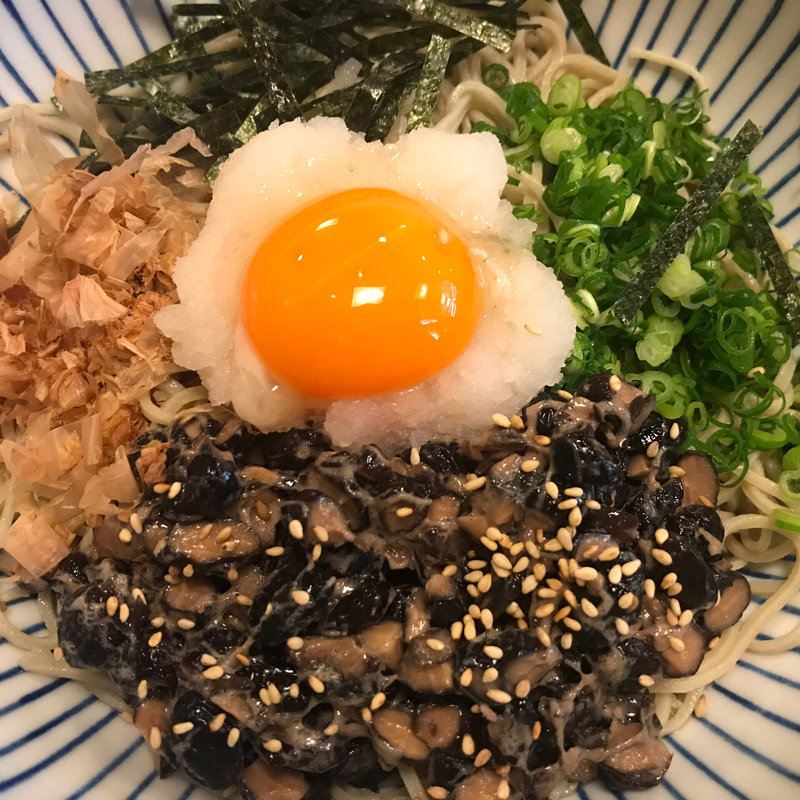 黒豆納豆そば(江戸蕎麦手打處あさだ 浅草橋)