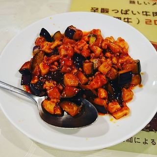 茄子と鶏肉の炒め(天府舫 （テンフファン）)