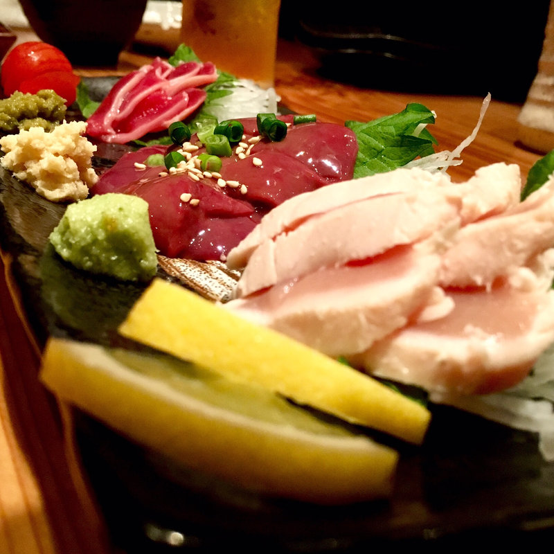 鳥刺し 3種盛り(喜鳥)