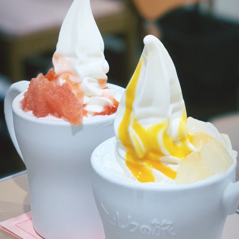 ピンクグレープフルーツフローズンヨーグルト(ミルクの旅 三番街店)