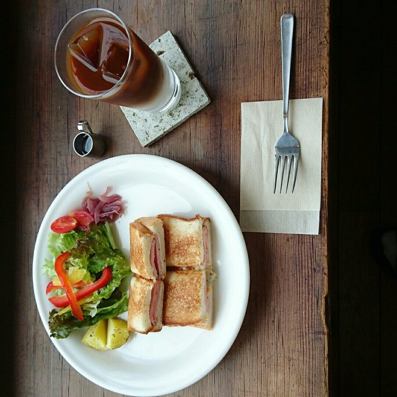 ハムサンド(cafe-imoan)