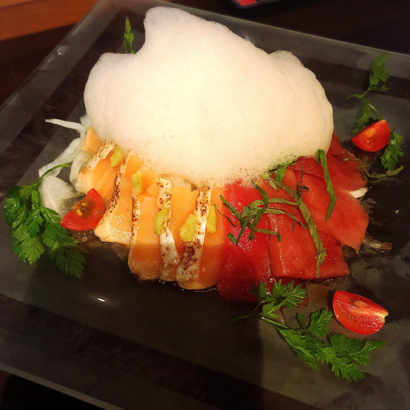 出汁が効いたお魚カルパッチョ3種盛り合わせ(foodiun& bar 一瑳 お台場店)