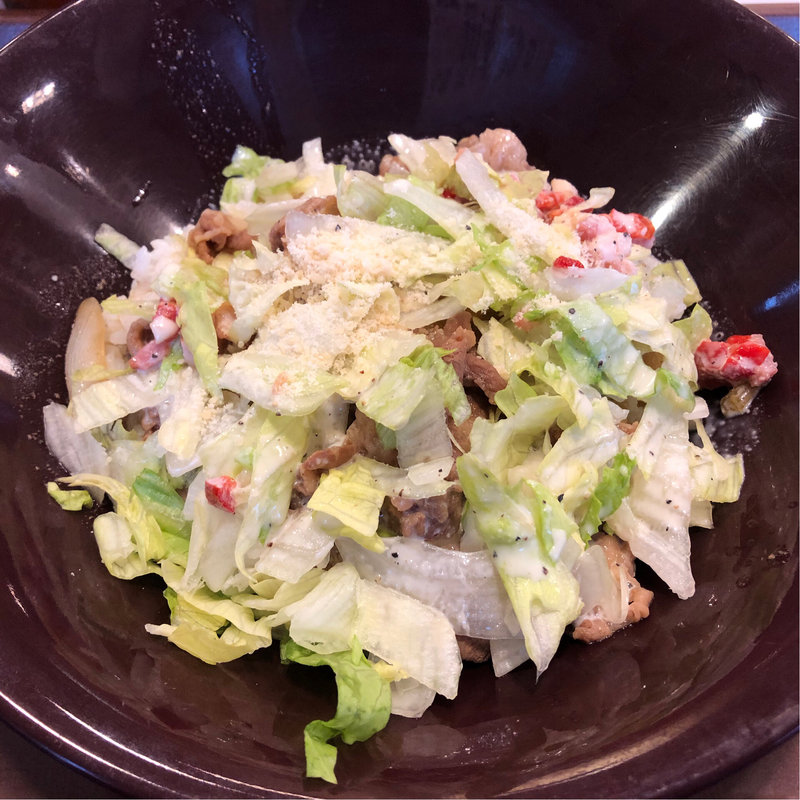 シーザーレタス牛丼(並盛)(すき家 松戸中央店)