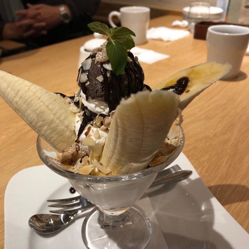 チョコレートバナナパフェ(むさしの森珈琲 松戸新田店)
