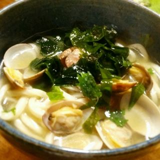 ボンゴレ饂飩(唄う稲穂)