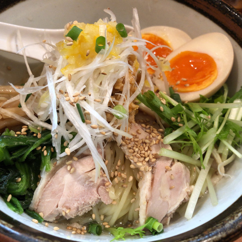 冷やしゆずそば(俺流塩らーめん 神楽坂店)