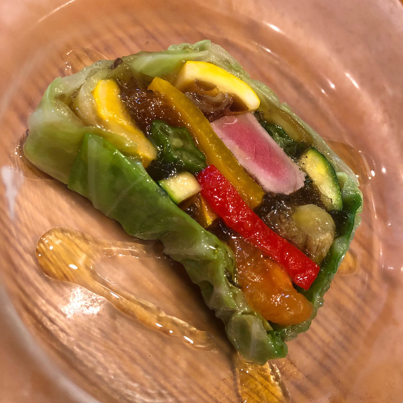 本鮪と夏野菜のテリーヌ(ワインダイニング 「街角グラス」 町田)
