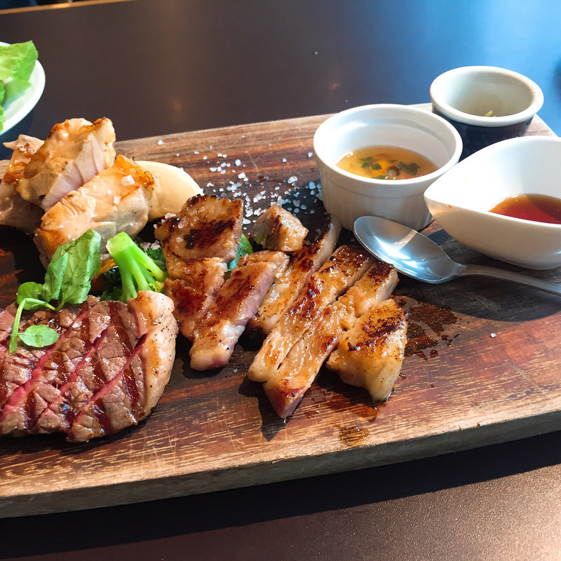 ステーキ3種盛り(MASTER'S DREAM HOUSE NAGOYA)