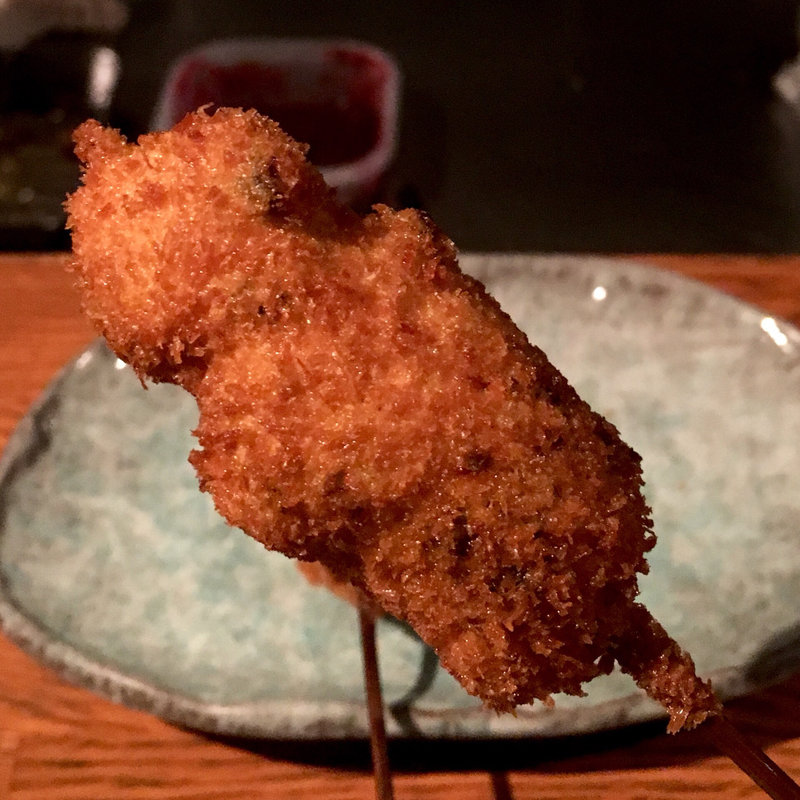 宮崎産地鶏（串揚げ）(串揚げ ふくみみ)