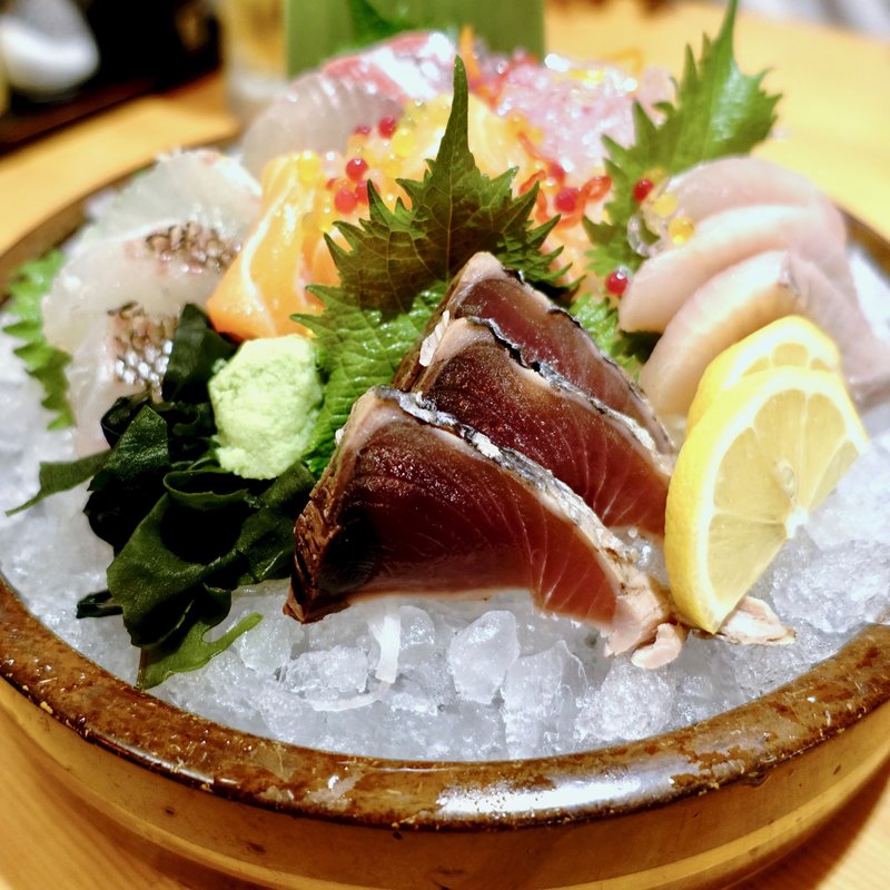 おまかせ五種盛り(海鮮居酒屋 天満産直市場)
