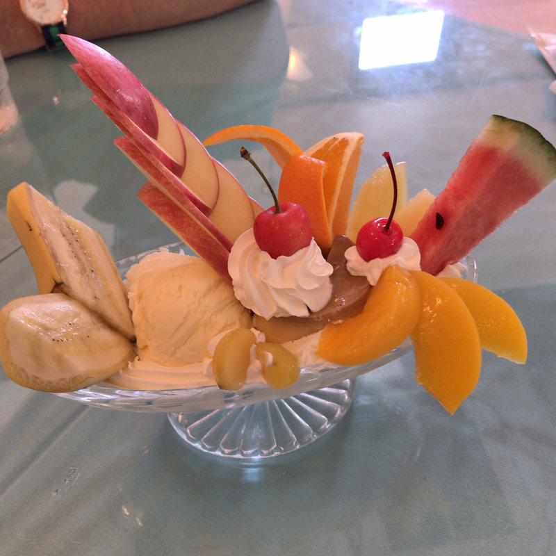 プリン・ア・ラ・モード(こはく)